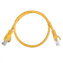 Патч-корд |ACD-LPU5E-5DY| Cat5e UTP 24AWG 4Pair, 7/0.18мм CCA Желтый, 0.5м, (741371)