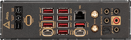 Материнская плата MSI MEG X670E ACE SocketAM5 AMD X670 4xDDR5 eATX AC`97 8ch(7.1) 10Gigabit RAID+DP