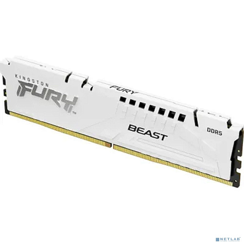 Оперативная память Kingston Fury Beast White Expo KF568C34BWE-16 DDR5 - 1x 16ГБ 6800МГц, DIMM, White, Ret