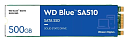 SSD WD Western Digital Blue SA510 500Gb M2.2280 SATA III WDS500G3B0B, 1 year