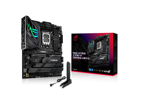 ASUS ROG STRIX Z790-F GAMING WIFI II, LGA1700, Z790, 4*DDR5, 4*SATA, 5*M.2, 6*USB 3.2, 6*USB 2.0, Type-C, 2*PCIx16, 1*PCIx1, DP+HDMI, ATX; 90MB1FM0-M0