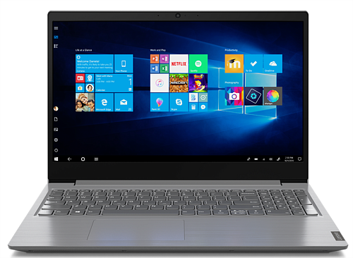 ноутбук lenovo v15-ikb 15.6" fhd(1920x1080) ag, i3-8130u_2,2g, 4gb ddr4,256gb_ssd_m.2, intel hd graphics, wifi, bt, camera, 2cell, win 10pro, grey steel, 2,1