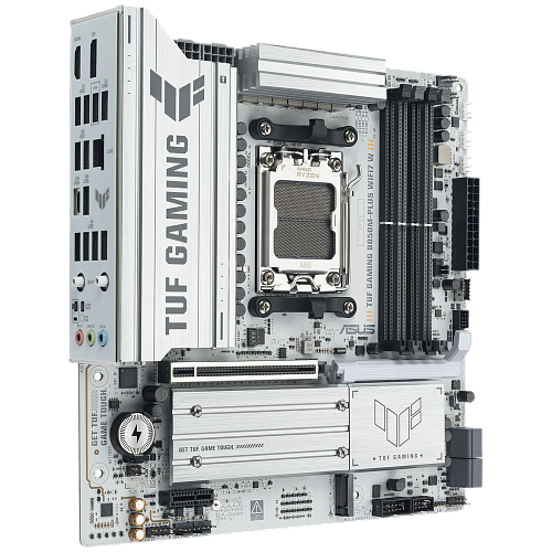 Материнская плата ASUS TUF GAMING B850M-PLUS WIFI7 W AM5 mATX 4xDDR5 PCIEx16 PCIEx1 3xM.2 USB-C DP HDMI 2.5GLAN WiFi 7