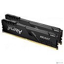 Память оперативная/ Kingston 32GB 3200MT/s DDR4 CL16 DIMM (Kit of 2) 1Gx8 FURY Beast Black (Select Regions ONLY)