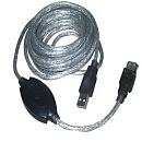 VCOM VUS7049-10M Кабель-адаптер USB2.0-repeater, удлинительный активный <Am-->Af> 10м (6937510851355)