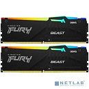 Kingston 64GB 5200MT/s DDR5 CL40 DIMM (Kit of 2) FURY Beast RGB KF552C40BBAK2-64