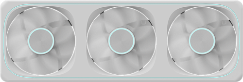 Вентилятор для корпуса Formula V Line AIR FUSION 3 WH REVERSE, 360x120x28mm, ARBG 3pin + PWM 4pin, 500-1800 RPM, 37.83 DBA MAX, HYDRO BEARING