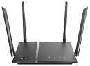 Wi-Fi роутер D-Link Беспроводной двухдиапазонный маршрутизатор AC1200 Wave 2, 1x1000Base-T WAN, 4x1000Base-T LAN, 1хUSB, 3G/LTE, 4 внешние несъемные а