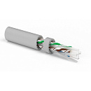 Hyperline UUTP4-C6A-S23-IN-LSZH-GY-500 (500 м) кабель витая пара, неэкранированная U/UTP, категория 6a (10GBE), 4 пары (23 AWG), одножильный (solid),