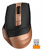 Мышь A4Tech Fstyler FG35 бронзовый/черный оптическая (2000dpi) беспроводная USB (6but)