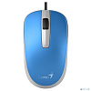 Genius Мышь DX-120 Blue { оптическая, 1000 dpi, 3 кнопки+колесо прокрутки, провод 1,5 м, USB} [31010105103]