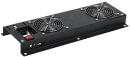 ITK Вентиляторная панель с выключателем 2 модуля черная