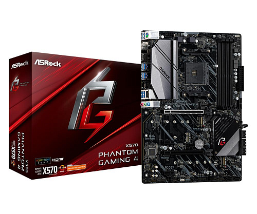 Материнская плата AMD X570 SAM4 ATX X570 PHANTOM GAMING 4 ASROCK