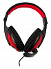 Наушники с микрофоном Оклик HS-L300 черный/красный 1.8м мониторные оголовье (1532021)