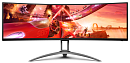 49" AOC AG493UCX Curved 1800R 5120x1440 120Гц VA LED 32:9 4ms 2*HDMI DP USB-C/4xUSB3.2 80M:1 3000:1 178/178 550cd Tilt HAS Swivel Speakers 2*5w Black