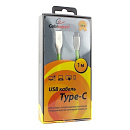 Cablexpert Кабель USB 2.0 CC-G-USBC01Gn-1M AM/Type-C, серия Gold, длина 1м, зеленый, блистер