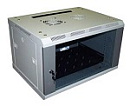 Шкаф настенный 2, 9U 600x600, стеклянная дверь
