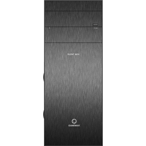 Компьютерный корпус, без блока питания ATX/ Gamemax Silent Max ATX case, black, w/o PSU, w/2xUSB3.0+2xUSB2.0, w/2x12cm top fans (GMX-WFBK), w/2x12cm