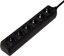 Сетевой удлинитель Hama H-30393 1.4м (6 розеток) черный