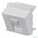 Cabeus FP-A-45-1M Вставка 45x45 (Mosaic) для 1 модуля формата Keystone Jack, угловая