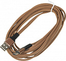Кабель Digma USB (m)-USB Type-C (m) 3м коричневый плоский