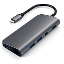 Satechi [ST-TCMM8PAM] Адаптер USB Aluminum Type-C Multimedia Adapter. Цвет серый космос