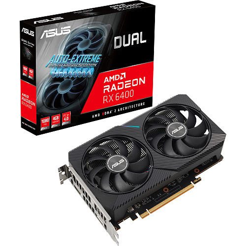 Видеокарта/ DUAL-RX6400-4G