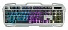 Клавиатура Оклик 747G FROZEN серый/черный USB Multimedia for gamer LED