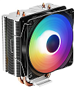 DEEPCOOL GAMMAXX 400K LGA1700/1200/115X/AM5/AM4 (20шт/кор, TDP 130Вт, PWM, Multi-Color LED Fan 120mm, 4 тепл. трубки прямого контакта) RET
