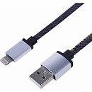 Rexant (18-4248) Кабель USB-A – Lightning для Apple, 2,4A, 1м, в нейлоновой оплетке (джинсовая ткань)