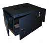 шкаф коммутационный lanmaster next (twt-cbwnm-6u-6x6-bk) настенный 6u 550x600мм пер.дв.металл задн.дв.спл.стал.лист 60кг черный ip20