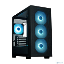 Корпус XASTRA A510M 4ARGB-UC Black mATX/Mesh/ Screwless full-size TG /4x 120mm FC120 ARGB PWM fans/ Type-C / A510M-4FC12A-UC