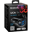 Defender Автомобильный адаптер 2xUSB, 5V/3.4А (UCA-34) (83834)