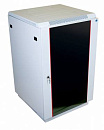 Шкаф коммутационный ЦМО (ШТК-М-18.6.8-1ААА) напольный 18U 600x800мм пер.дв.стекл задн.дв.стал.лист 2 бок.пан. направл.под закл.гайки 270кг серый 655мм