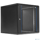 ЦМО Шкаф телекоммуникационный настенный разборный 12U (600х650) дверь стекло,цвет черный (ШРН-Э-12.650-9005) (1коробка)