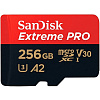 Micro SecureDigital 256GB Sandisk Extreme Pro microSDXC + SD Adapter + Rescue Pro Deluxe 200MB/s [SDSQXCD-256G-GN6MA]