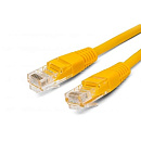 Filum FL-U5-C-5M-Y Кабель патч-корд, U/UTP 5e cat. 5м, 26AWG(7x0.16 мм), чистая медь, PVC, жёлтый