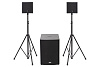Комплект DS Proaudio [ANT 815] активный акустический 1400 Вт, состоящий из двух 8 сателлитов и одного сабвуфера 15. встроенный DSP (x-over, delay, PEQ
