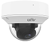 Uniview Видеокамера IP купольная антивандальная, 1/2.8" 2 Мп КМОП @ 30 к/с, ИК-подсветка до 40м., LightHunter 0.0005 Лк @F1.2, объектив 2.7-13.5 мм мо
