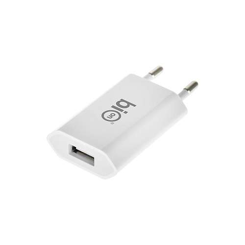 Bion Сетевое Зарядное Устройство, USB-A, 5 Вт, белый [BXP-ADP-A-5W]