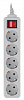 Сетевой фильтр PC Pet AP01006-3-G 3м (5 розеток) серый (пакет ПЭ)