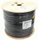 Кабель Кабель NEOMAX [NM20041] F/UTP cat.5e 4 пары (305 м) 0.52 мм (24 AWG) Медь, внешний, стальной трос 2.0мм, PE, черный; Fluke Tested