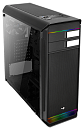 Блок питания AEROCOOL Aero-500G RGB, ATX, без БП, закаленное стекло, RGB-подсветка, USB3.0 x 1, USB2.0 x 2