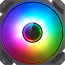 Кулер для корпуса ПК/ Gamemax FN-12Rainbow-C9, 12CM ARGB Rainbow Fan, frame with reflective design, 3pin+4Pin connector