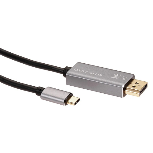 VCOM CU480MC-1.8M Кабель-адаптер USB Type-Cm --> DP1.4v (m) 8K@60Hz, 1.8m , Alum Shell,VCOM <CU480MC-1.8M>[4895182217904]