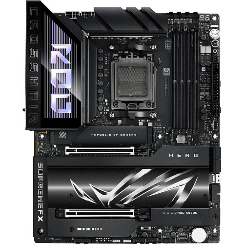 Материнская плата ASUS ROG CROSSHAIR X870E HERO AM5 ATX 4xDDR5 2xPCIEx16 5xM.2 4xUSB-C HDMI 2.5GLAN 5GLAN Wi-Fi 7