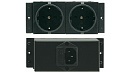 Розетка Kramer Electronics [TS-2DE] сетевая для вставки в лючок TBUS двойная