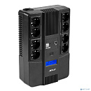 ИБП Бастион SSKAT-UPS 1000-AID-IN-1x9-8 {Line-interactive, 1000/600Вт, LCD-дисплей, USB/ RJ-45, АКБ 1х 9Ач, сверху ЕВРО 4+4, МПТ} (8934)