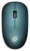 Мышь Оклик 515MW черный/зеленый оптическая (1000dpi) беспроводная USB для ноутбука (3but)