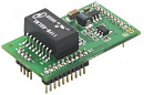 Ультракомпактный встраиваемый 1-портовый преобразователь Serial-To-Ethernet (TTL) со штырьковым разъемом Ethernet с расширенным диапазоном температур,